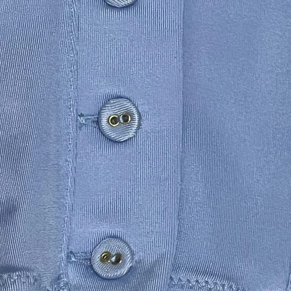 NWT FREE PEOPLE x HAH Knock Out Corset boudoir Top Size XL Blue Periwinkle - Picture 7 of 12